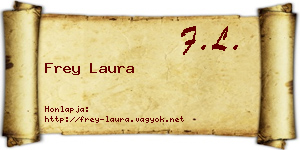 Frey Laura névjegykártya